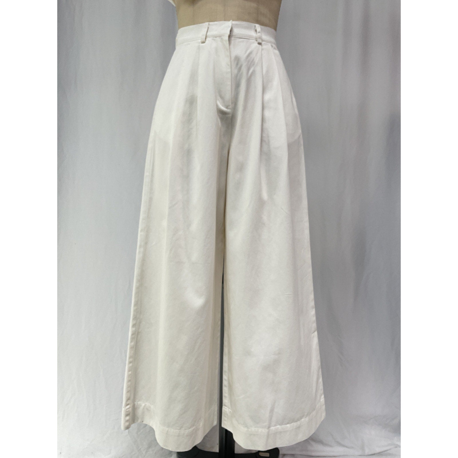 Posse 'Wesley' White Cotton Trouser Size XS