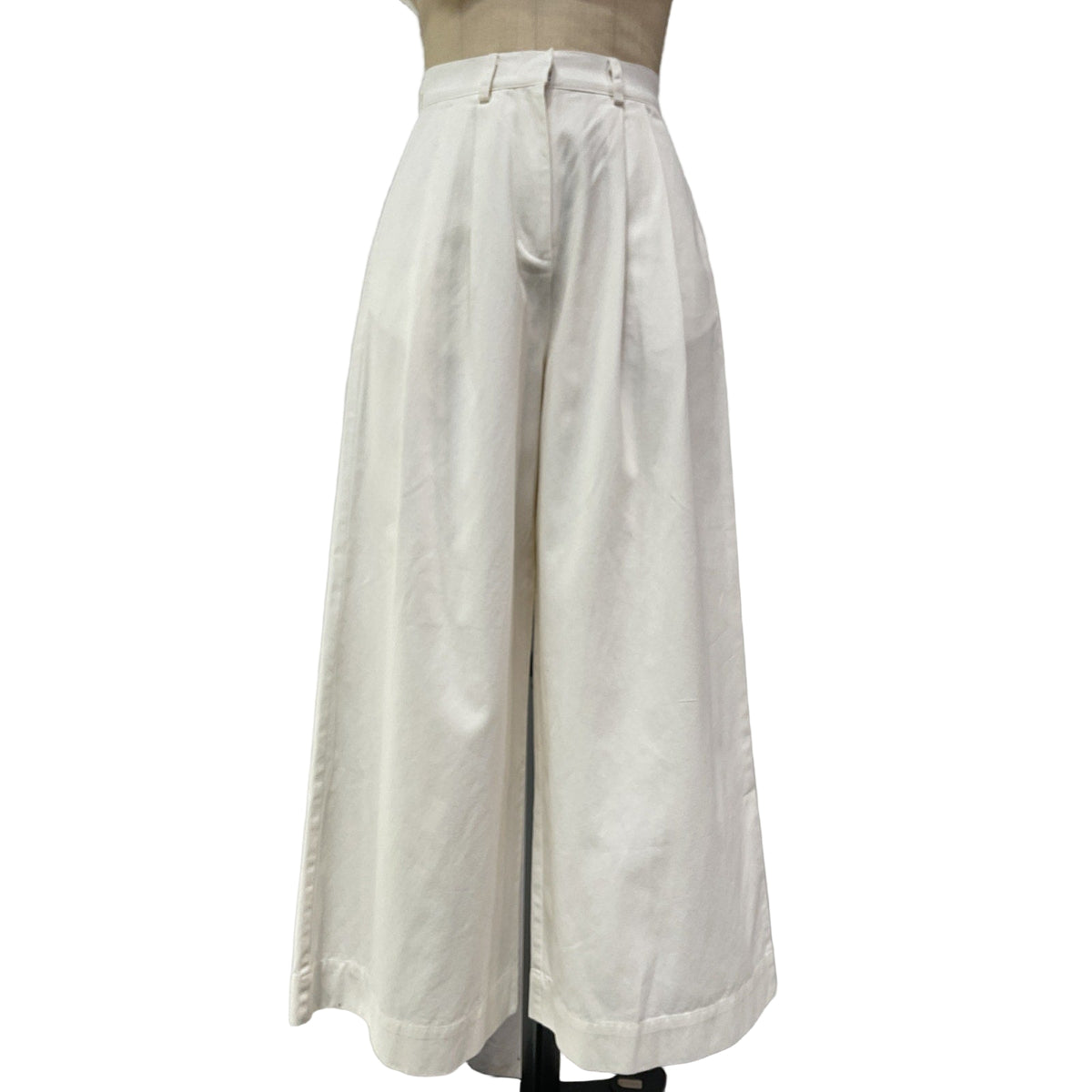 Posse 'Wesley' White Cotton Trouser Size XS