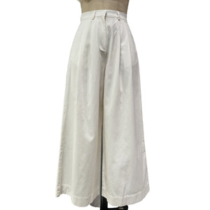 Posse 'Wesley' White Cotton Trouser Size XS