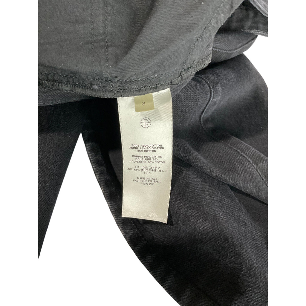The Row 'Eglitta' Black Wide-Leg Jeans Size 8