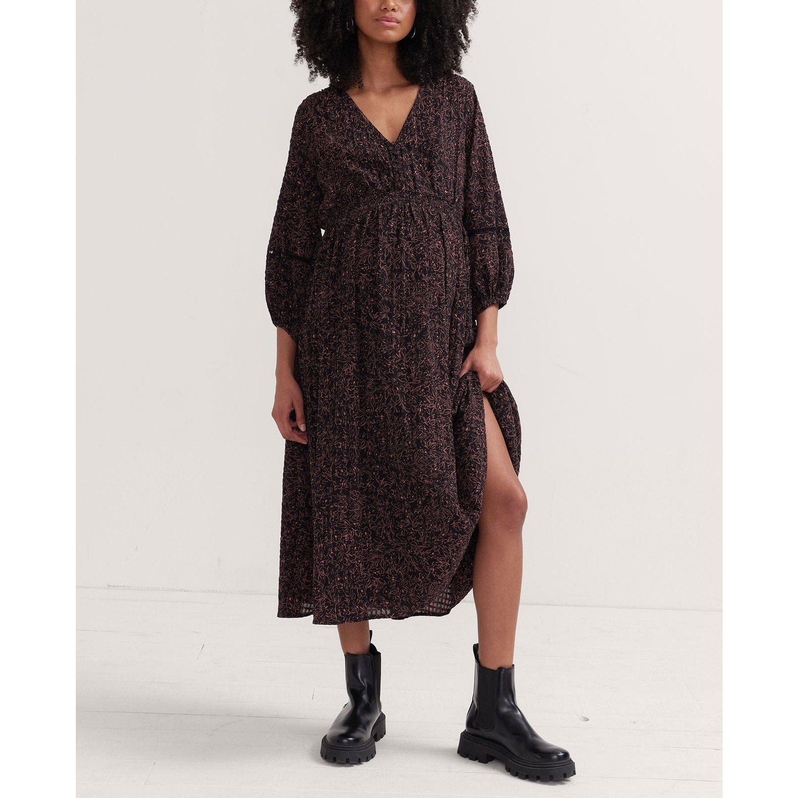 Hatch 'The Victoria' Black Polyester Dress Size 2