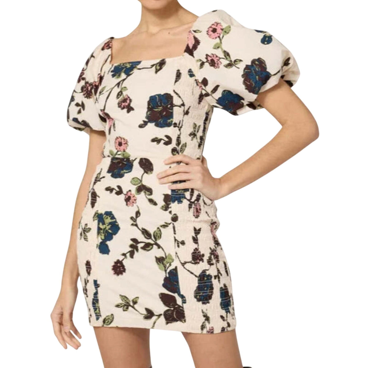 Cleobella Floral Multicolor Adair Mini Dress Size XS