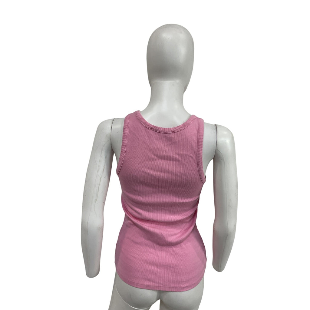 Madhappy Classics Pink Cotton Ribbed Tank Top Size S