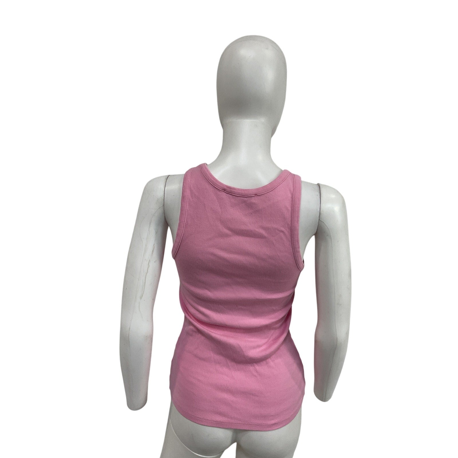 Madhappy Classics Pink Cotton Ribbed Tank Top Size S
