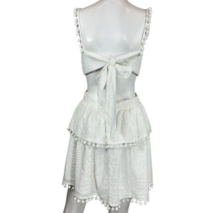 Majorelle Eyelet White Shauna Mini Dress Size S