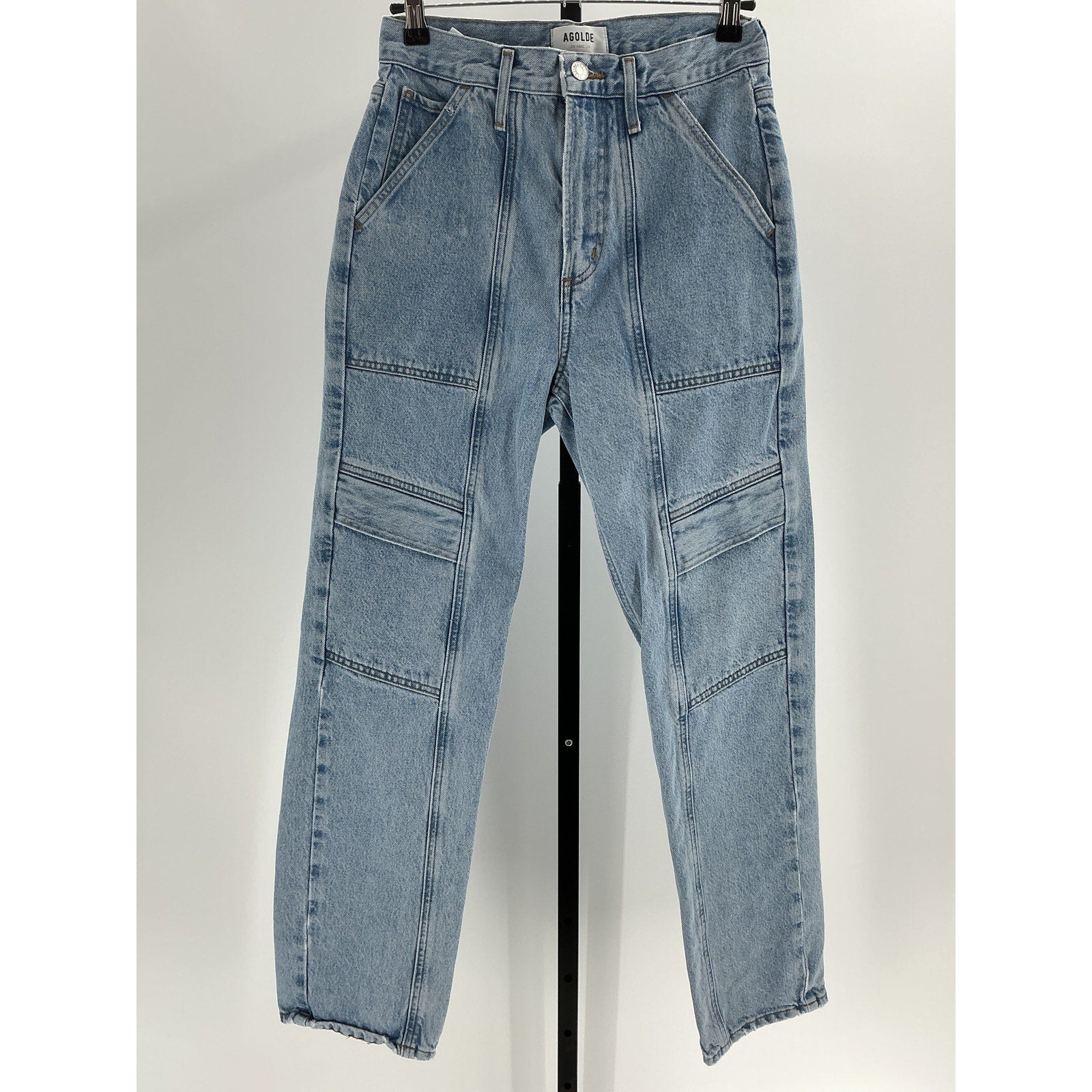 Agolde Cooper Blue Cotton Cargo Size 25
