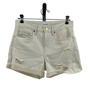 Frame Distressed Au Natural Heather Le Brigette Shorts Size 25