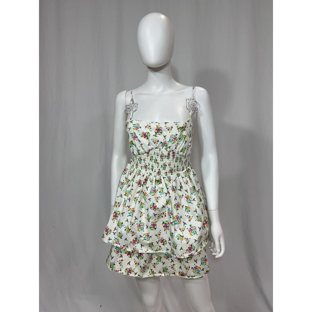 For Love & Lemons 'Tanya' White Mini Dress Size M
