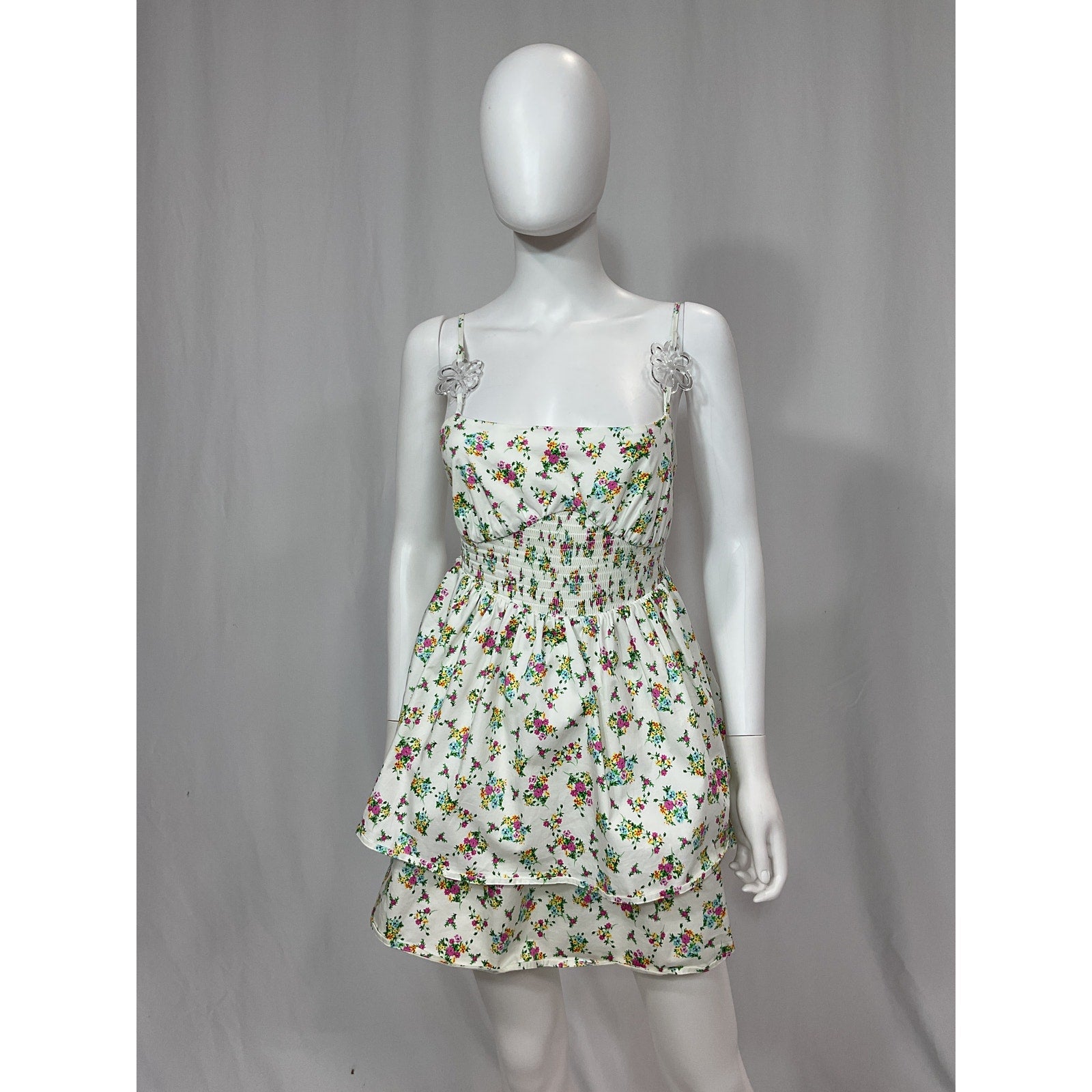 For Love & Lemons 'Tanya' White Mini Dress Size M