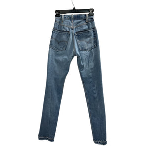 Eb Denim Vintage Medium Wash Unraveled Straight Leg Denim Jeans Size 23