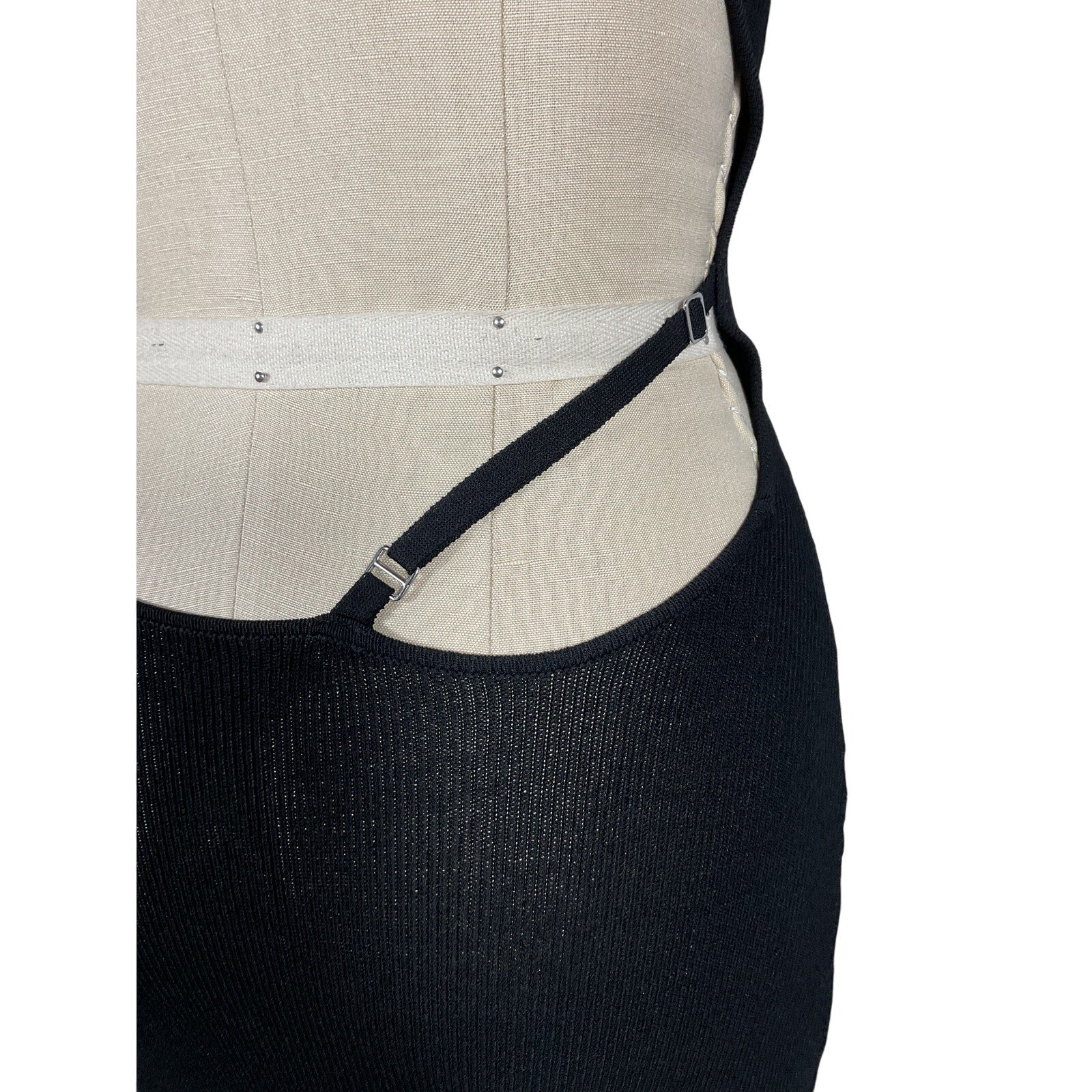 Aya Muse 'Alder' Black Viscose Dress Size S