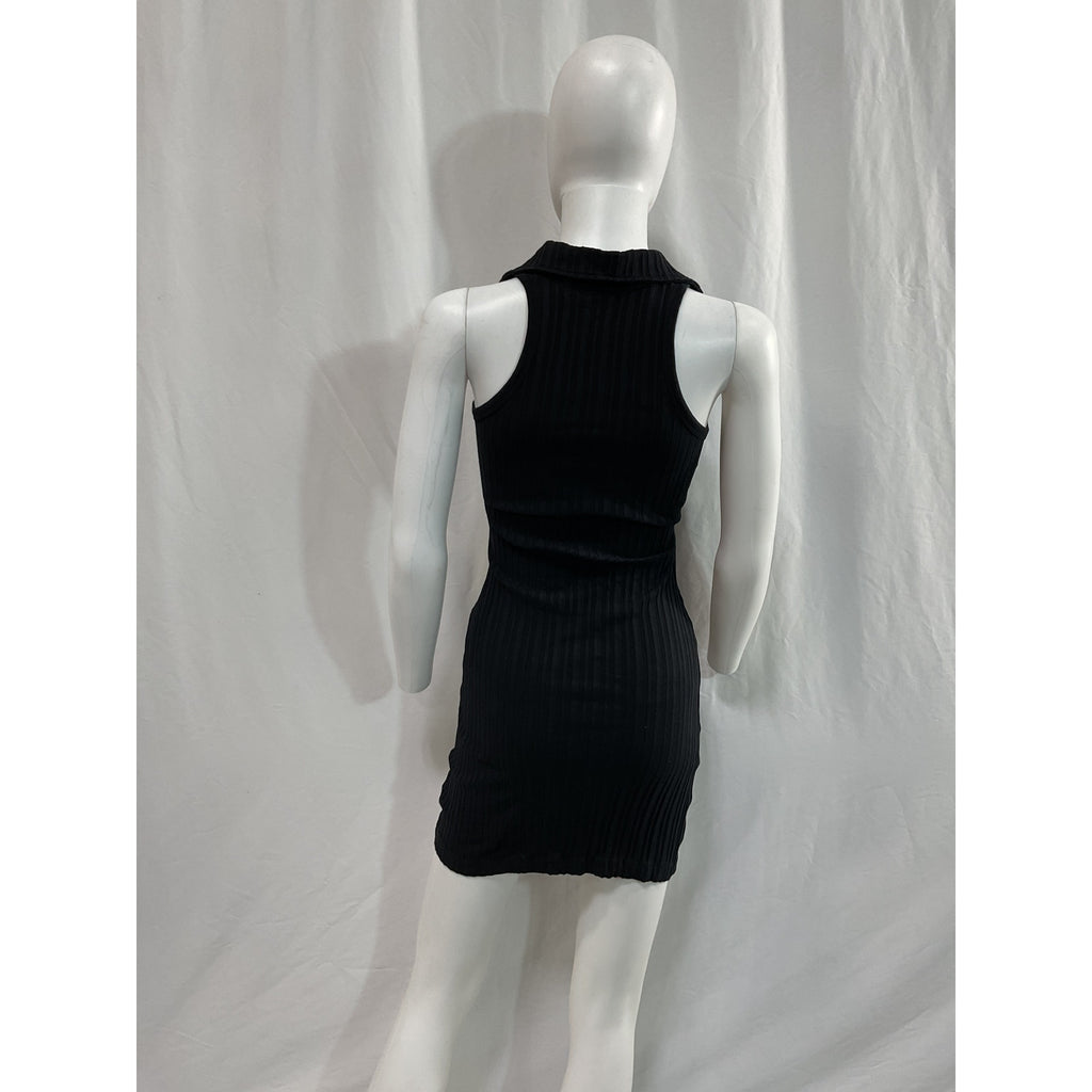 Helmut Lang 'Polo' Black Mini Dress Size XS