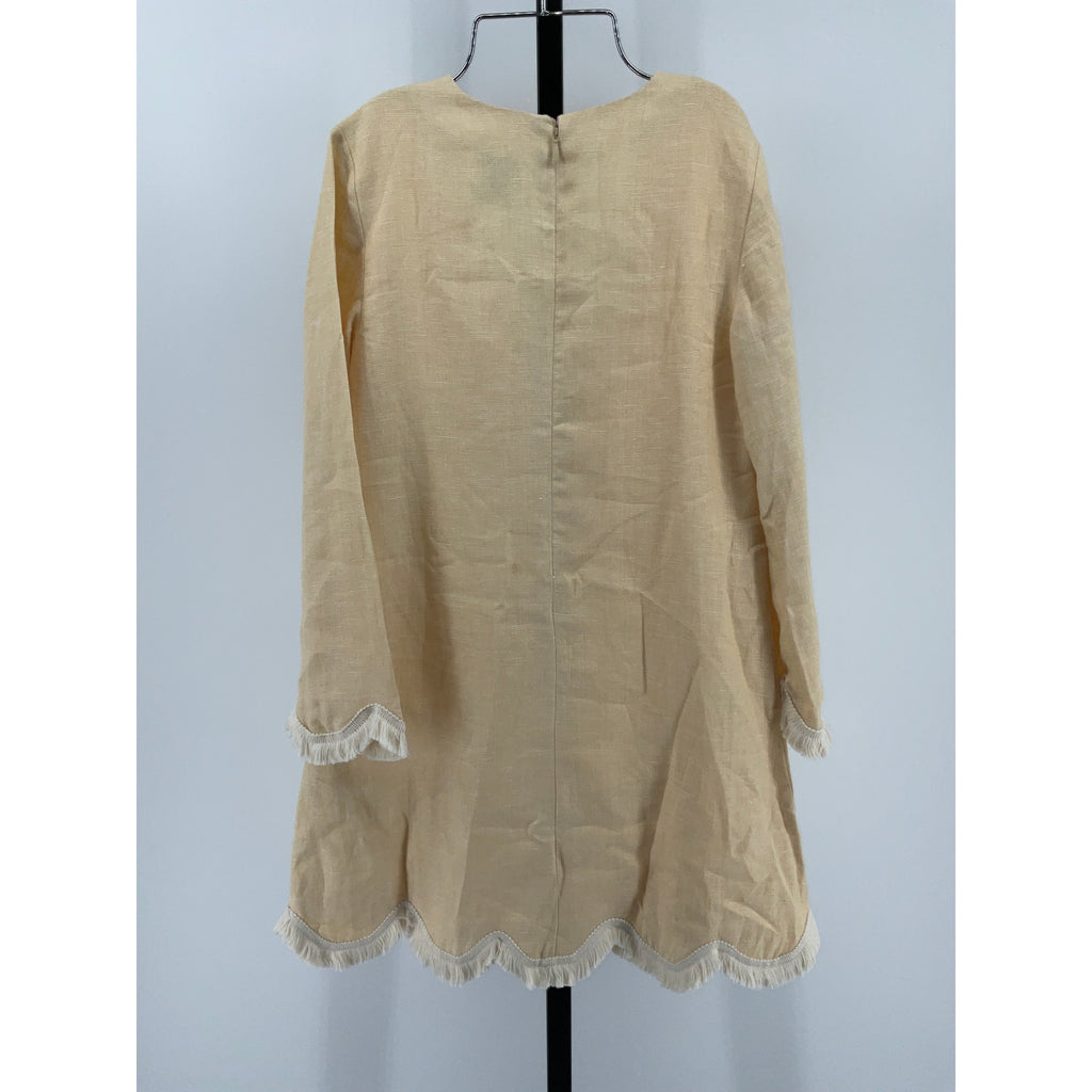 Posse 'Essie' Yellow Linen Kaftan Dress Size XXS