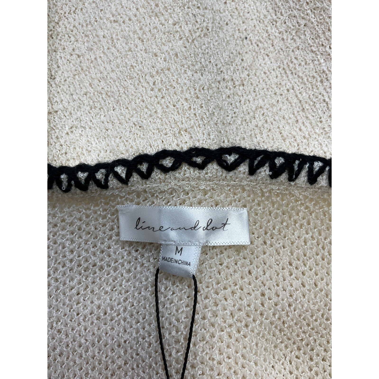 Line & Dot 'Maris' Beige Polyester Vest Size M