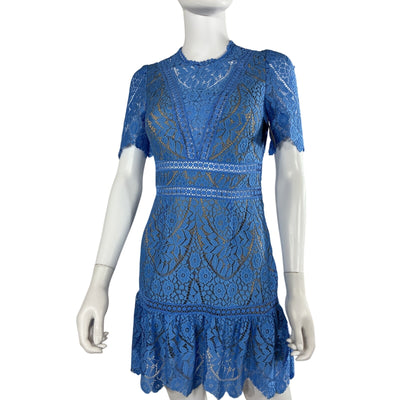Saylor Lace Blue Darian Dress Size XS NWT