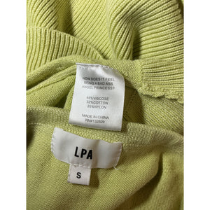 Lpa Knit Lime Aarika Midi Dress Size S