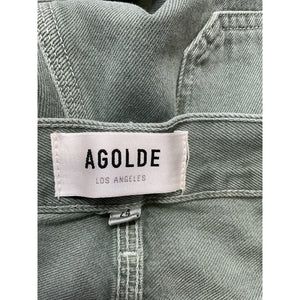 Agolde 'Magda' Green Cotton Denim Carpenter Denim Jean Size 26
