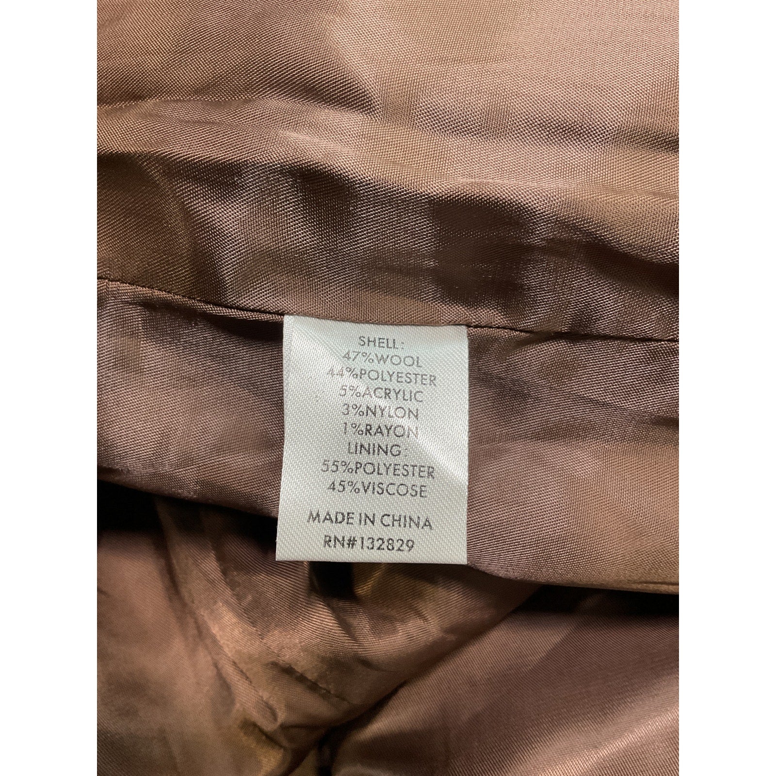 L'Academie X 'Marianna' Brown Wool Long Coat Size XS