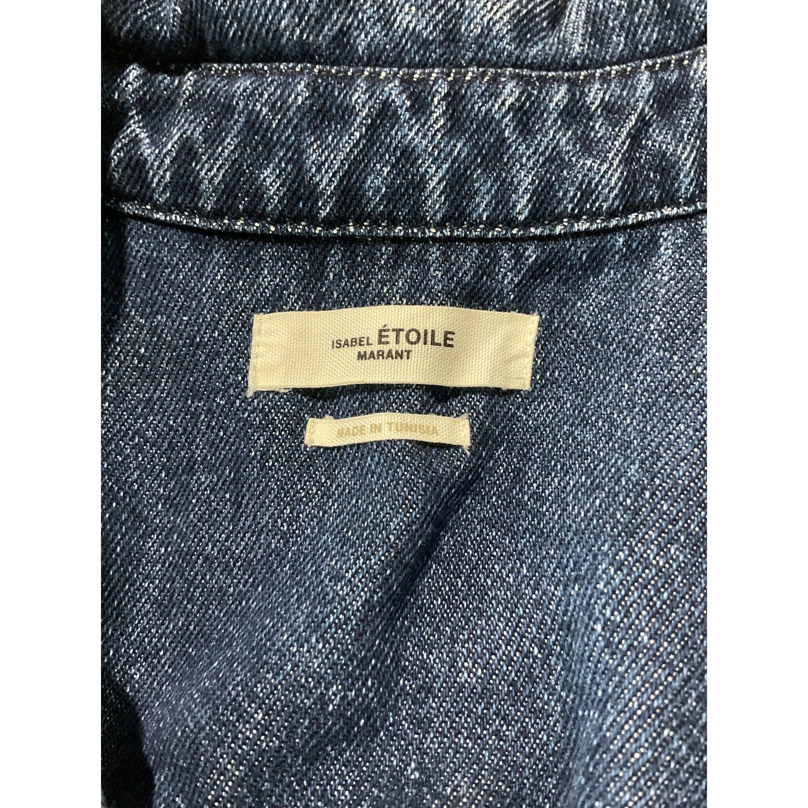 Isabel Marant �toile 'Taniami' Blue Cotton Oversized Denim Shirt Size 40