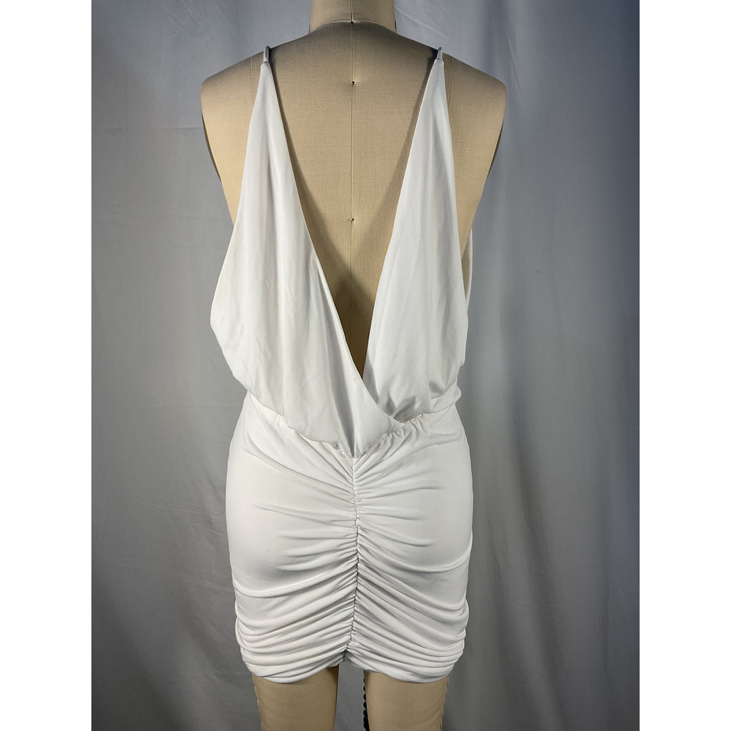 Retrofete 'Kai' White Polyester Dress Size S