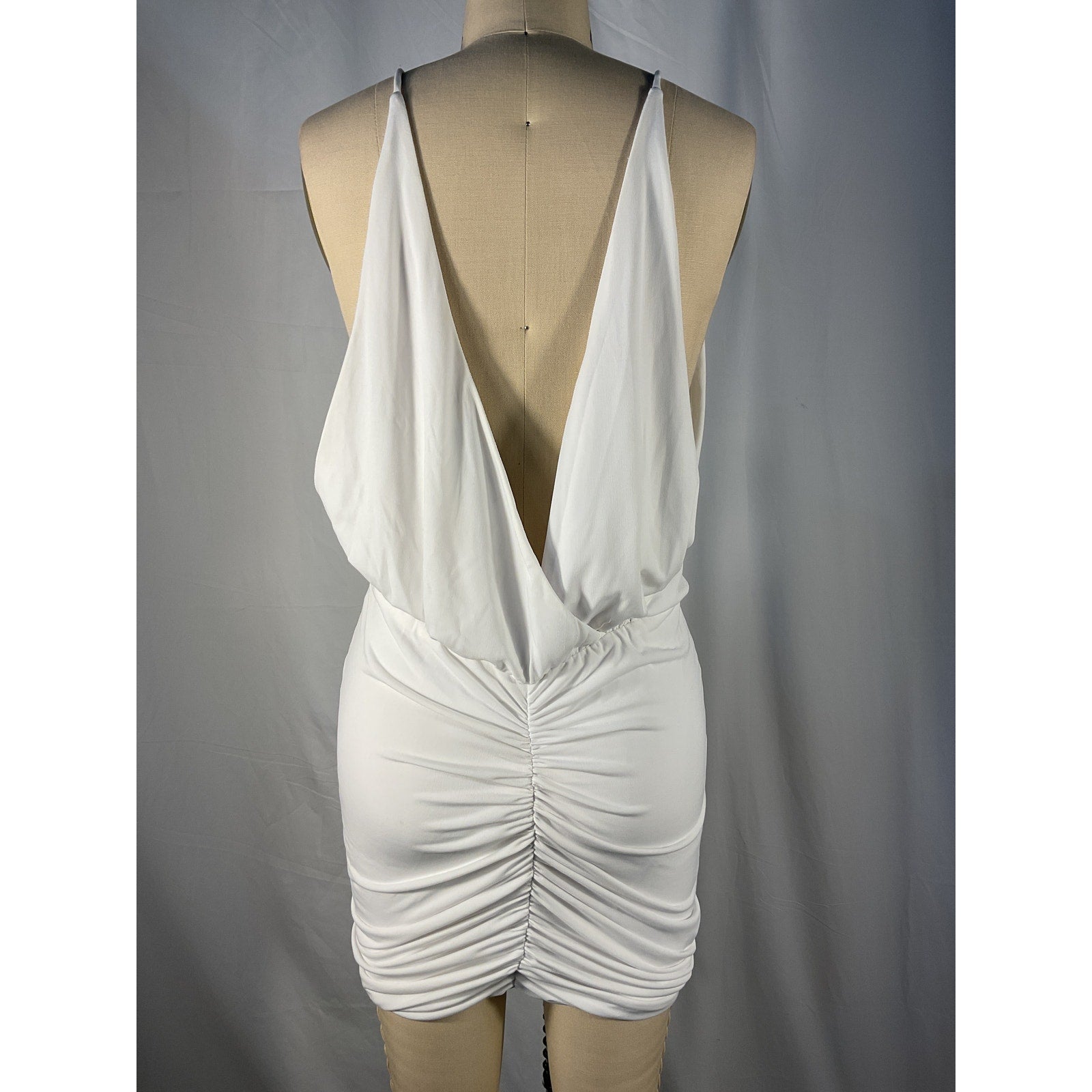 Retrofete 'Kai' White Polyester Dress Size S