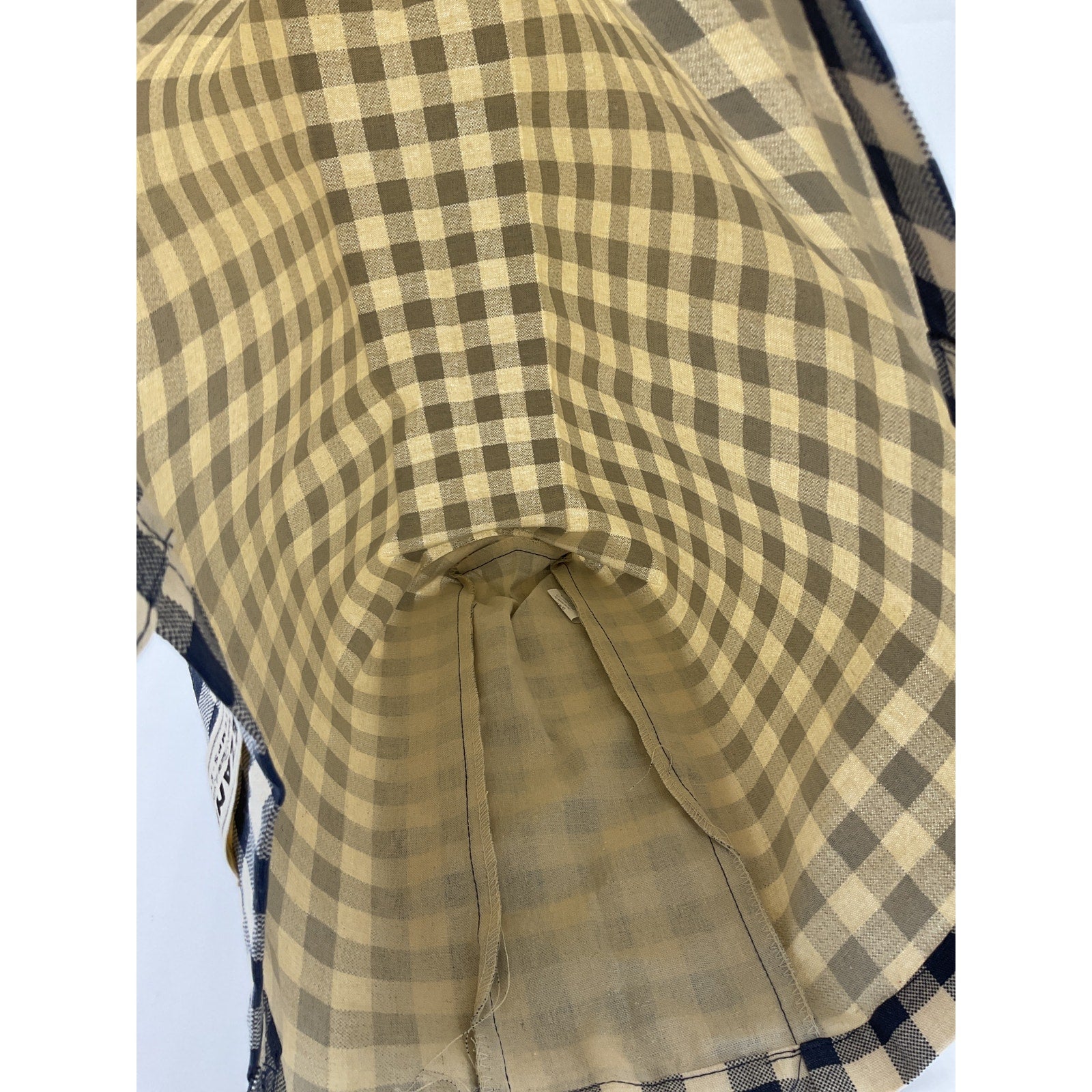 Sézane 'Vichy' Blue Canvas Tote Bag