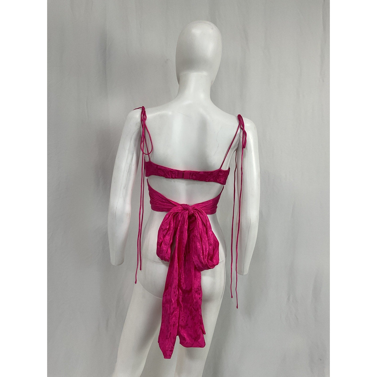 For Love & Lemons 'Delanie' Pink Rayon Top Size S