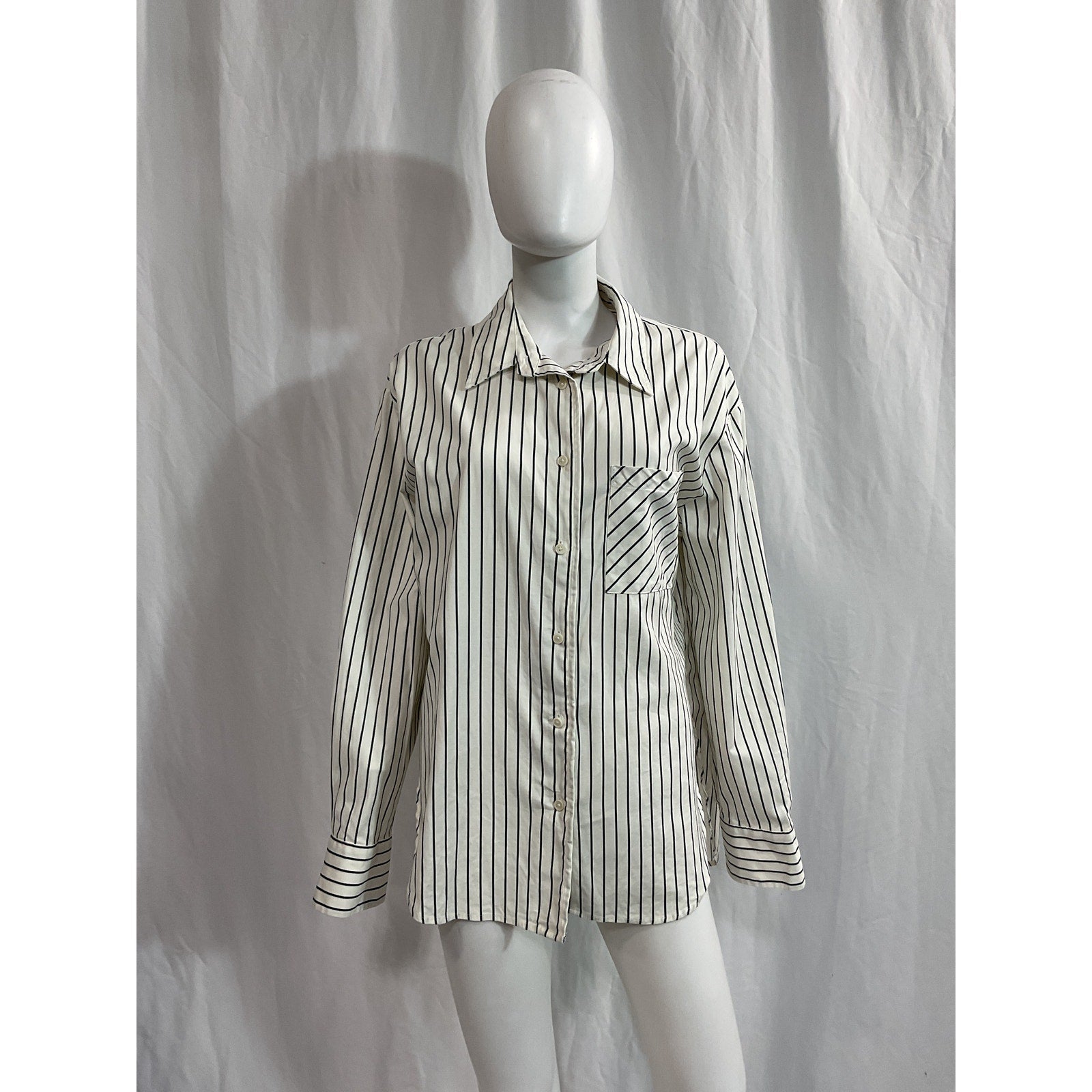 Reformation 'Will' White Oversized Shirt Size M