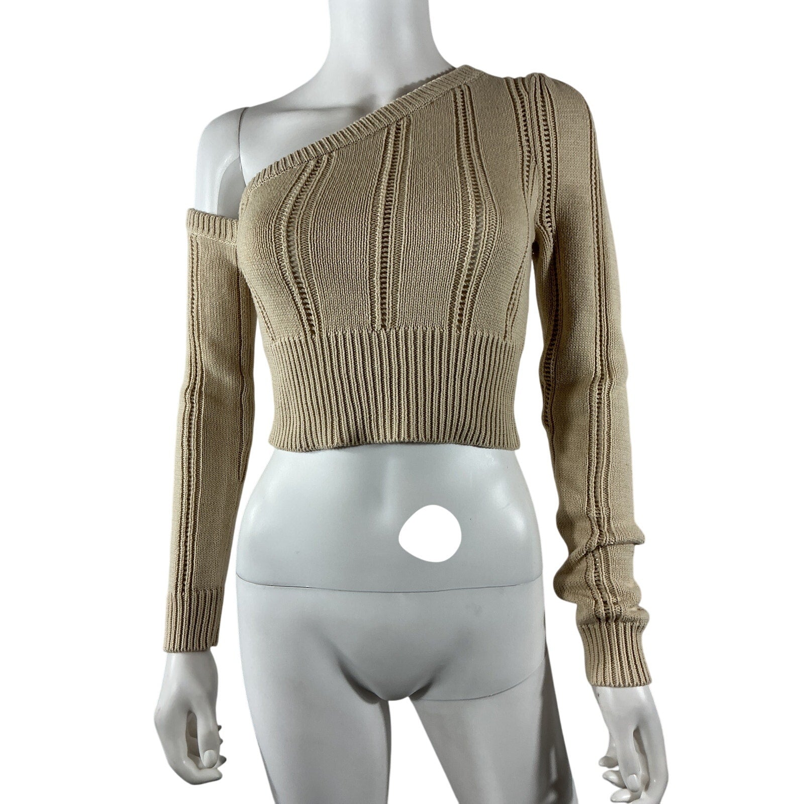 Majorelle 'Landau' Beige Cotton Sweater Size S