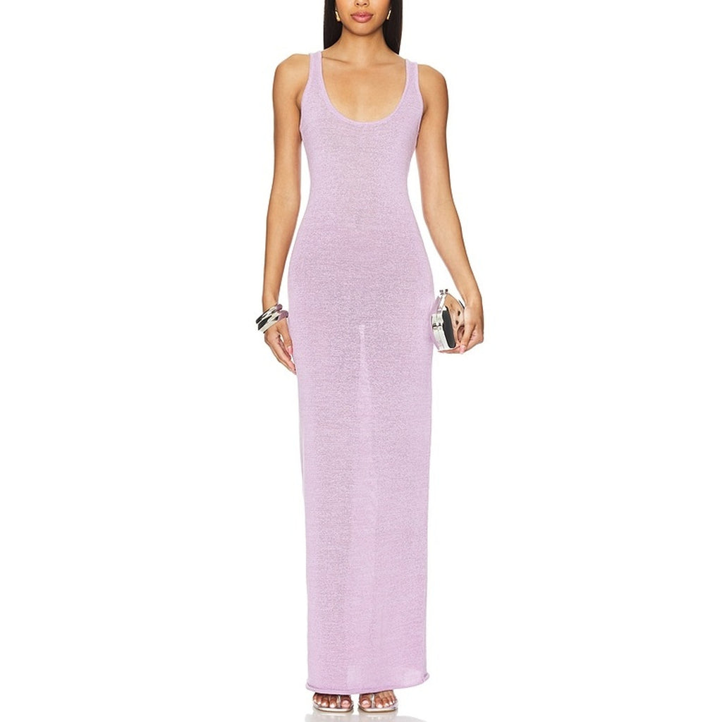 Ser.O.Ya 'Jasmine' Purple Linen Dress Size M