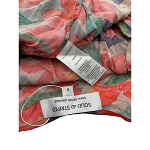 Solid & Striped X 'Sofia' Red Viscose Richie Grainge The Viv Dress Size S