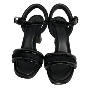 Tory Burch Sleek Perfect Black Puffed Up Heeled Sandals Size 8
