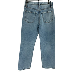 Frame Distressed Blue Le Jane Ankle Denim Jeans Size 25