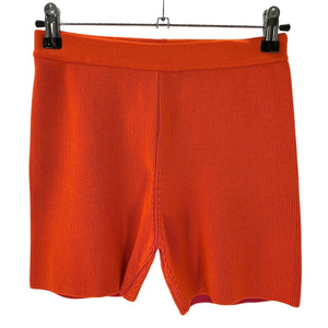 Jacquemus Ribbed Orange Arancia Biker Shorts Size 36 FR / 4 US