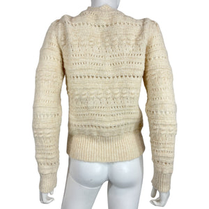 Astr The Label Open-Stitch Beige Pelloni Sweater Size S