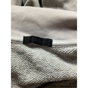 Atm Anthony Thomas Melillo 'Printed' Grey French Cotton-Terry Half-Zip Sweatshirt Size S
