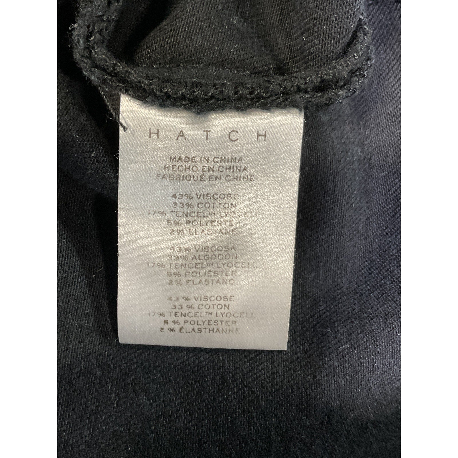 Hatch 'The Slim' Black Maternity Jean Size 28