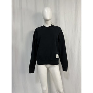 Jil Sander Logo Patch Black Sweatshirt Size XS