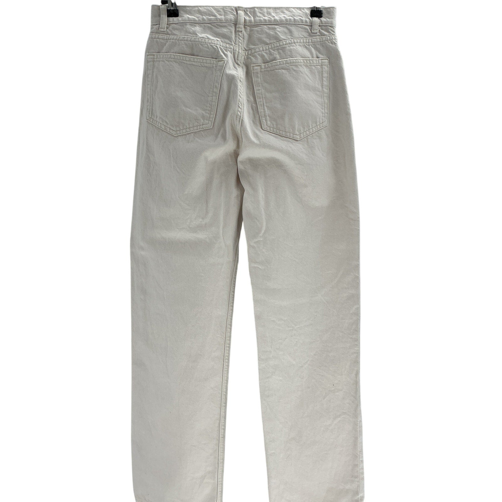 Reformation 'Abby' Cream High Rise Straight Jeans Size 26