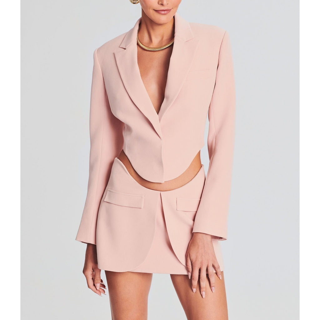 Retrofete 'Stella' Pink Polyester Blazer Size XS