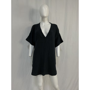 L*Space 'Bayside' Black Cotton Tunic Size M