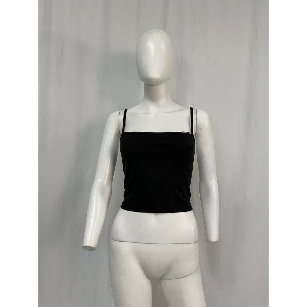 Alexander Wang 'Cami' Black Cotton Top Size L