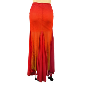 Ronny Kobo Sheer Fuchsia Tasha Skirt Size S