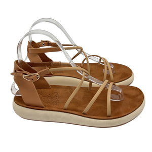 Ancient Greek Sandals Strappy Brown Anastasia Footwear Size 37 EU / US 7