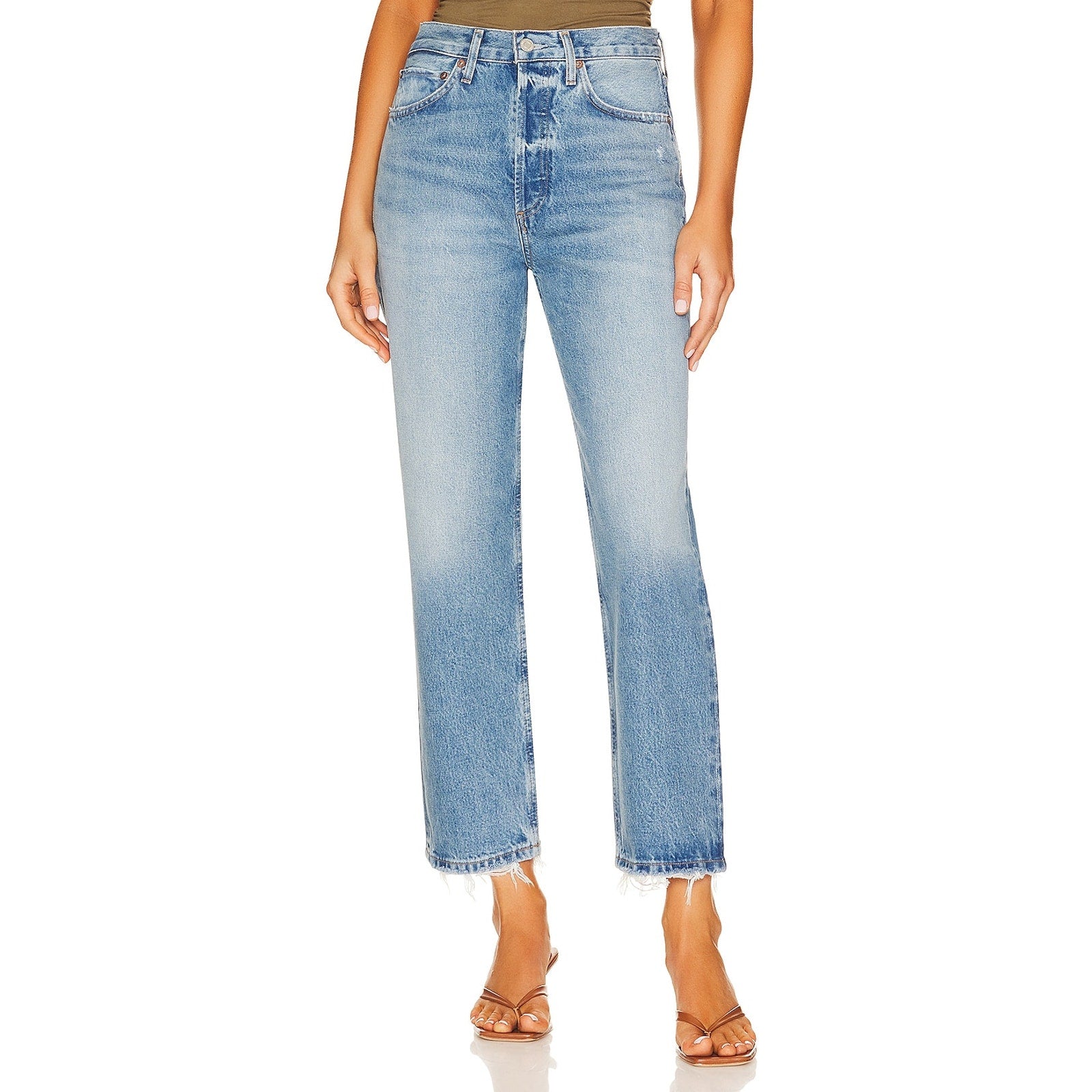 Agolde '90s' Blue Crop Denim Jeans Size 31