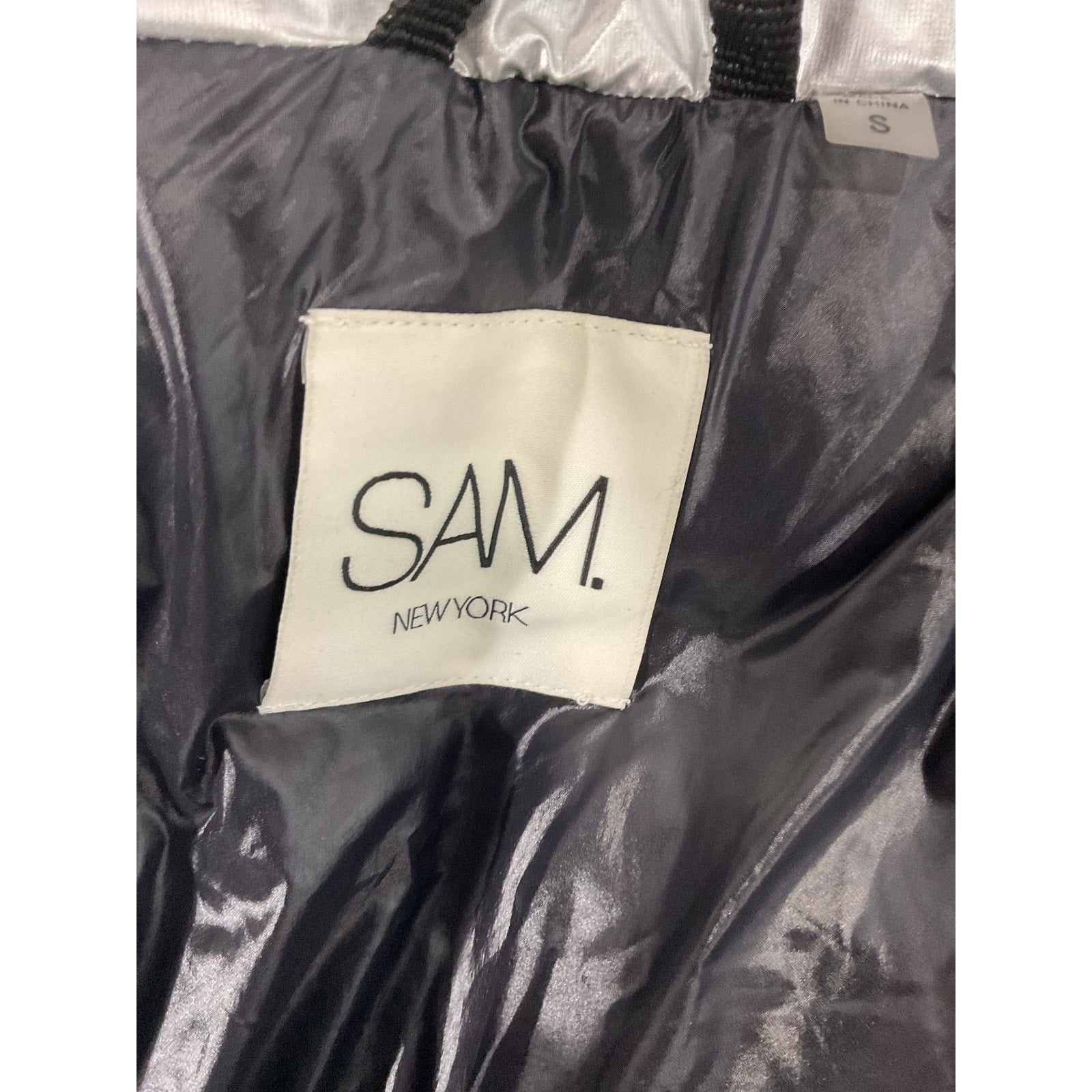 Sam. 'Freedom' Metallic Silver Vest Size S