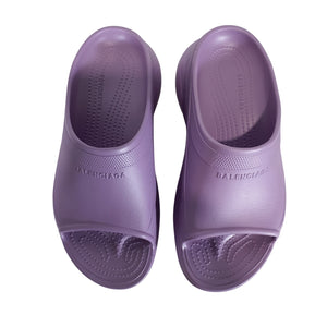 Balenciaga Platform Lilac Pool Crocs Slides Size FR 41 / US 11