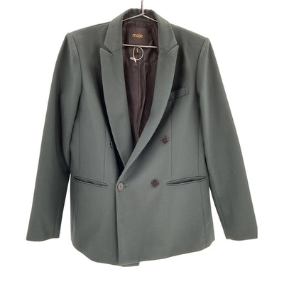 Maje Tailored Green Blazer Jacket Size 38/ US M