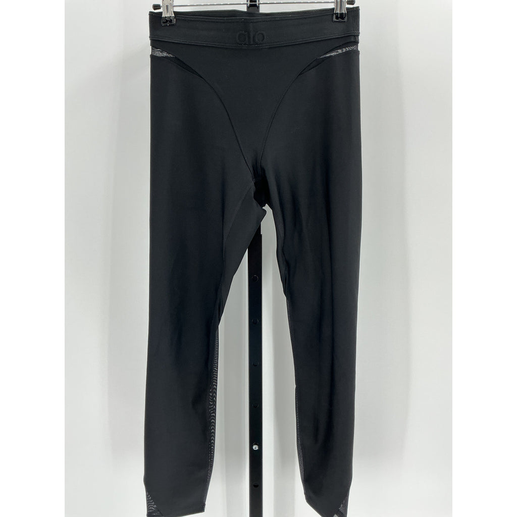 Alo Yoga 'Airlift' Black Polyester High-Waist 7/8 Rebel Legging Size S