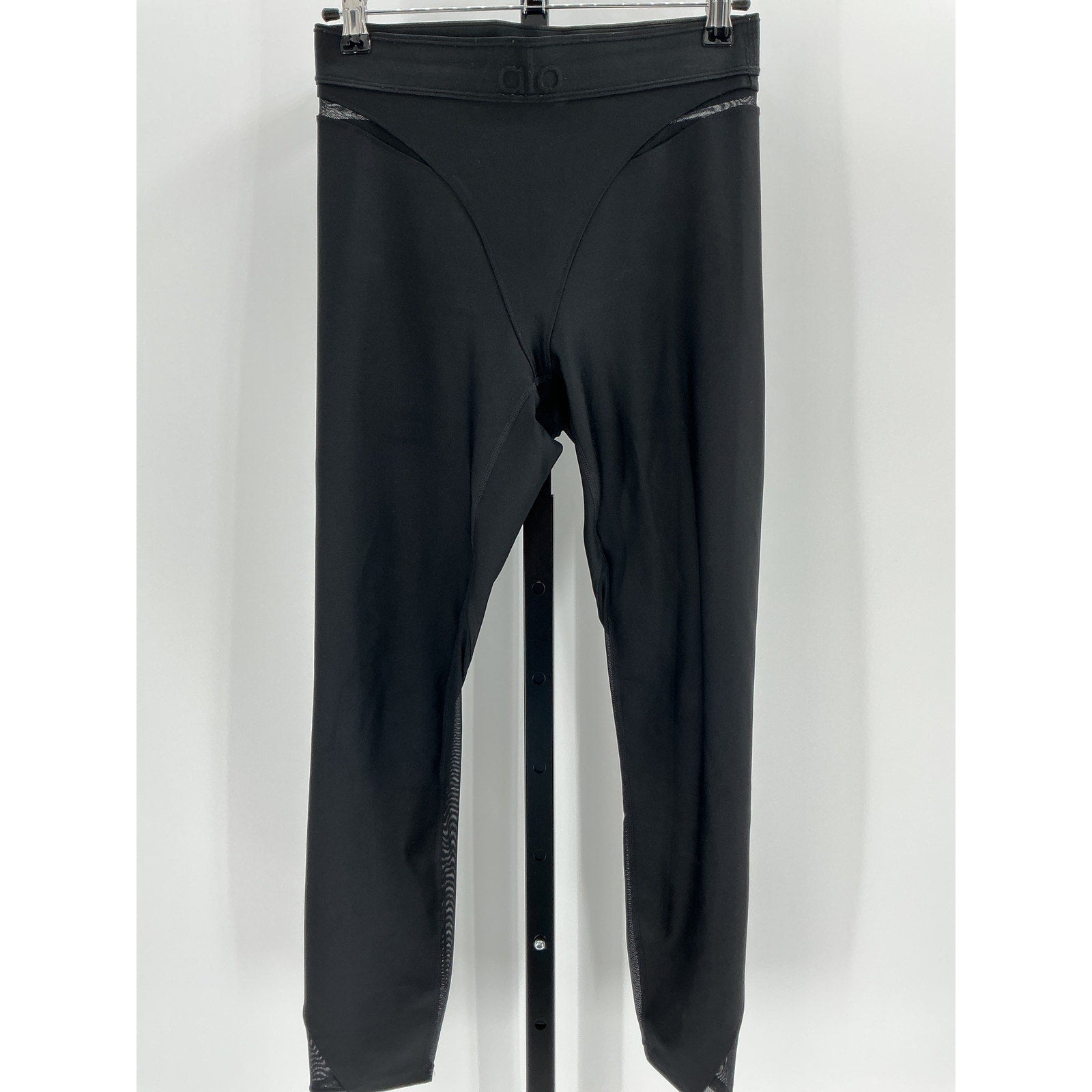 Alo Yoga 'Airlift' Black Polyester High-Waist 7/8 Rebel Legging Size S